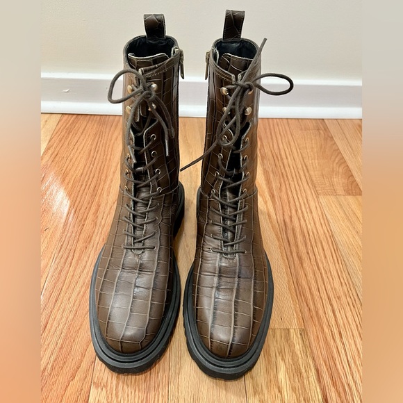 All Saints Maren Croc boots - Picture 4 of 5